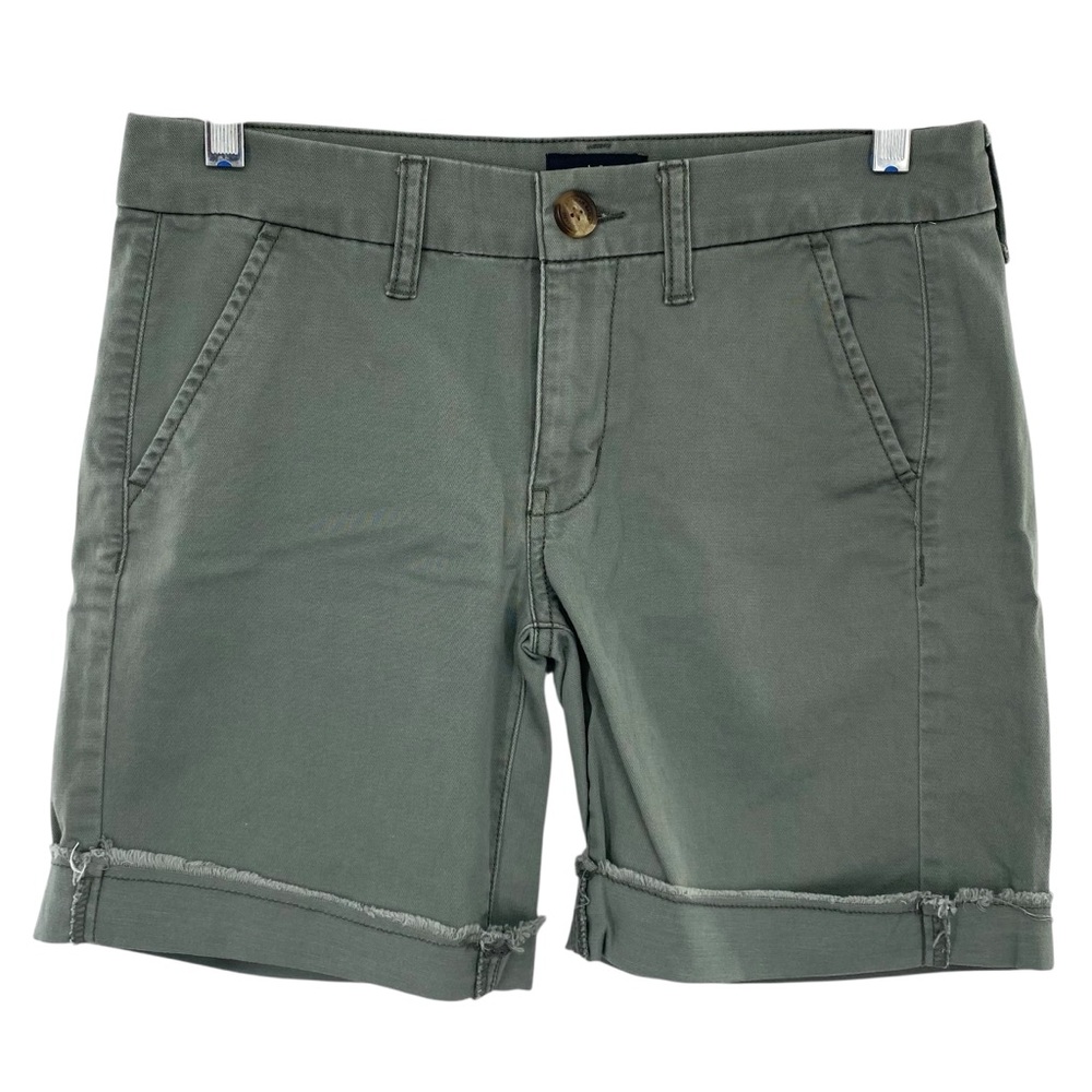 American Eagle Olive Green Boyfriend Stretch Shorts
